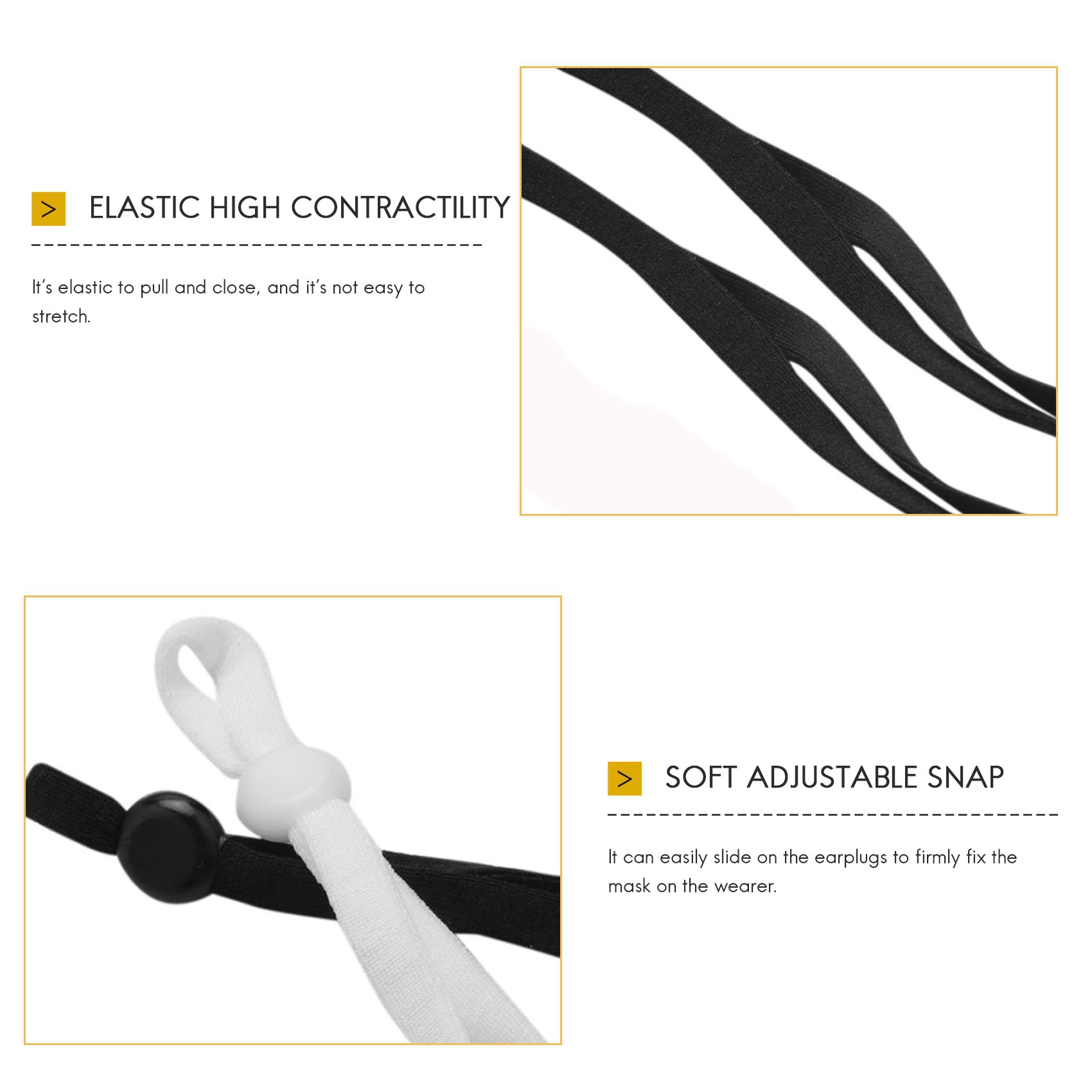 A27F-2000 Pcs Sewing Elastic B - Mask Lanyard Adjustable 评论和价格
