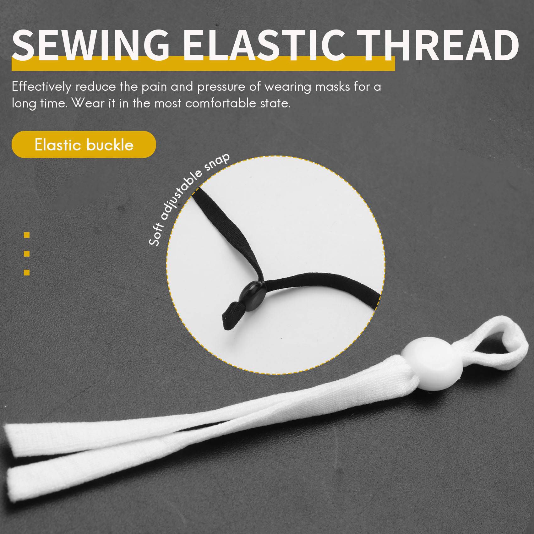 A27F-2000 Pcs Sewing Elastic B - Mask Lanyard Adjustable 评论和价格