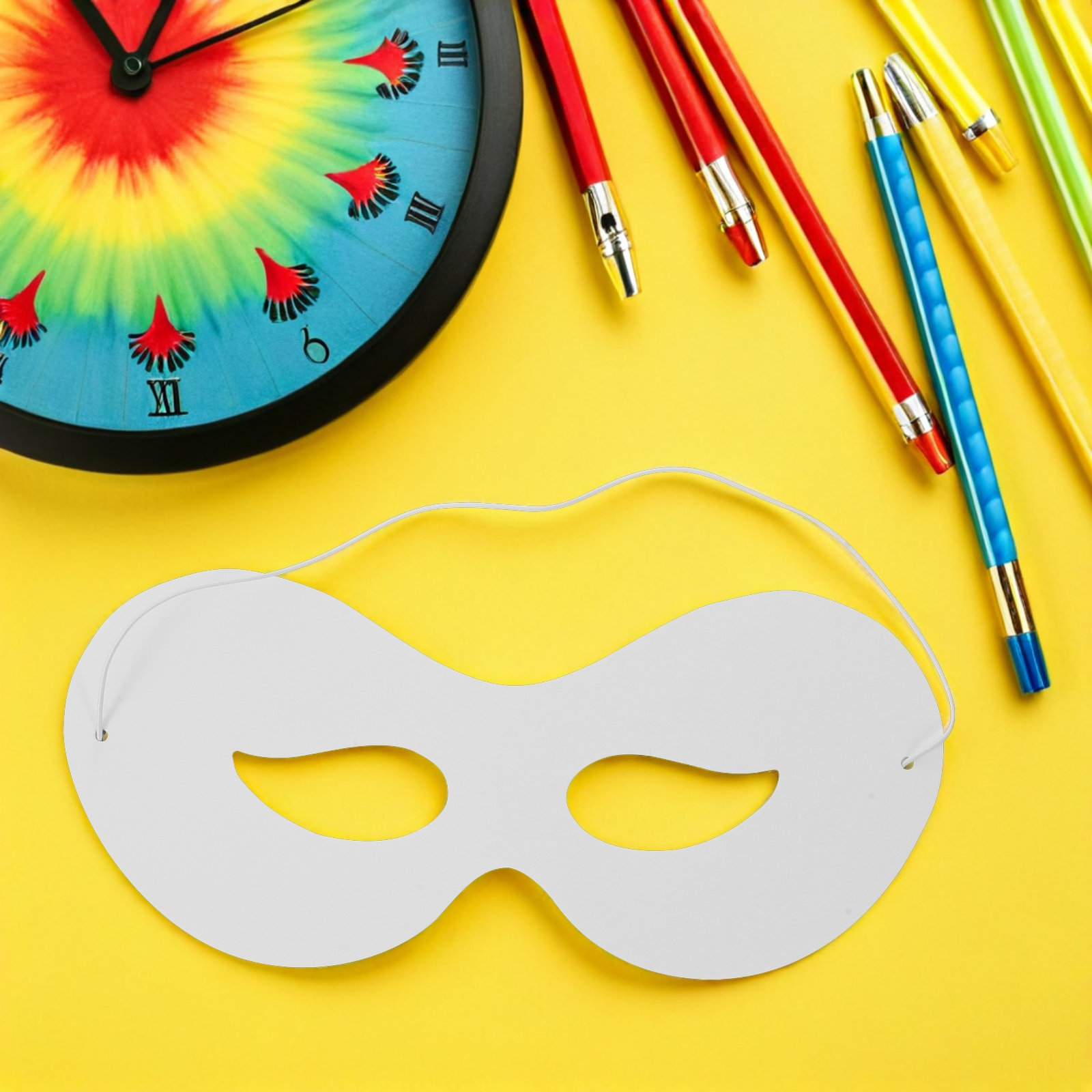 40Pcs Children DIY Paintable W - Kids Face Mask 评论和价格