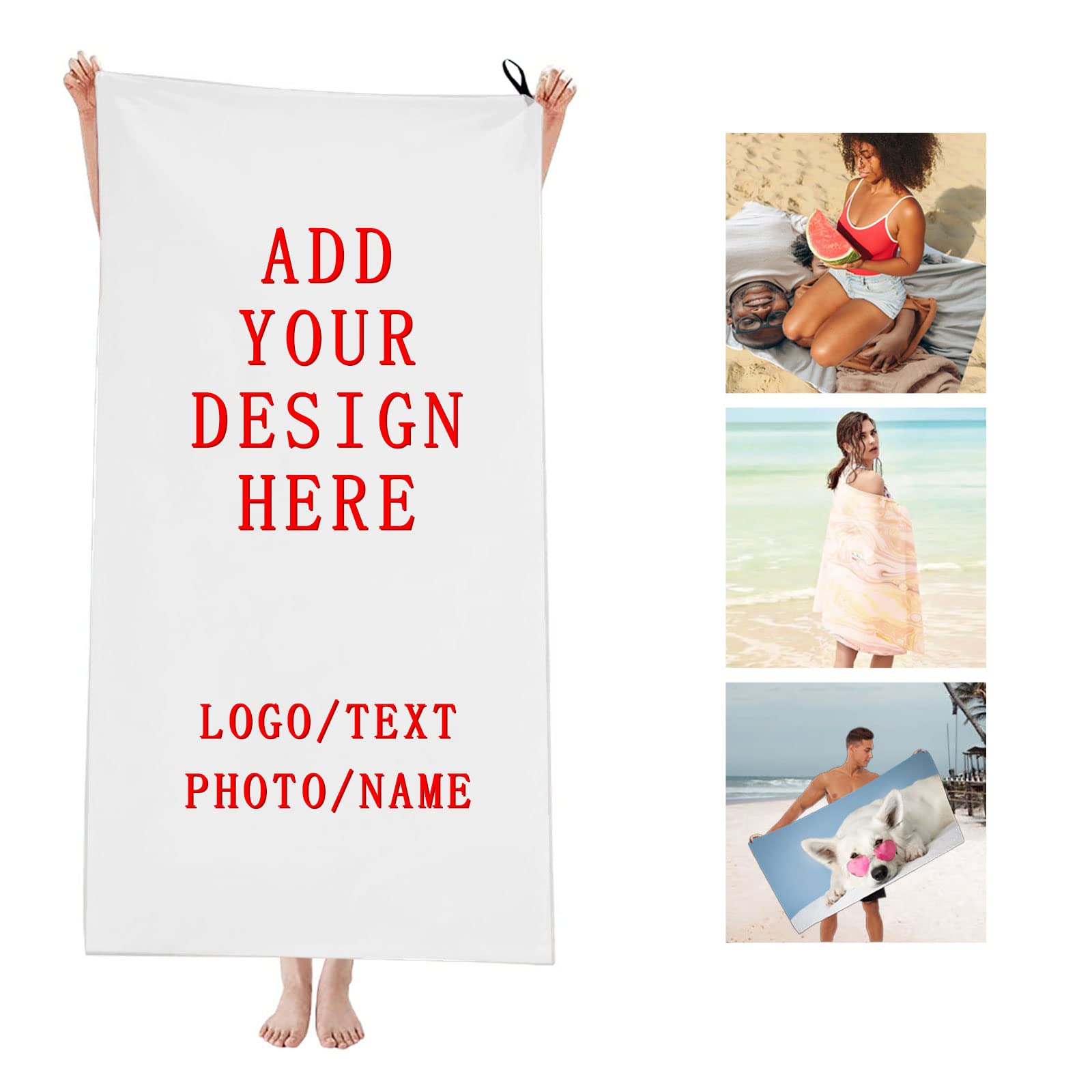 Custom Beach Towels with Your  - Cloth Face Mask Washable 评论和价格