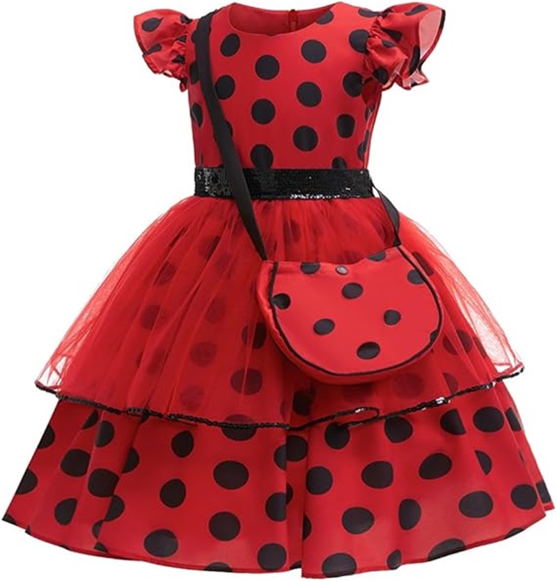 Girls Cosplay Costume Polka Do - Kids Face Mask 评论和价格