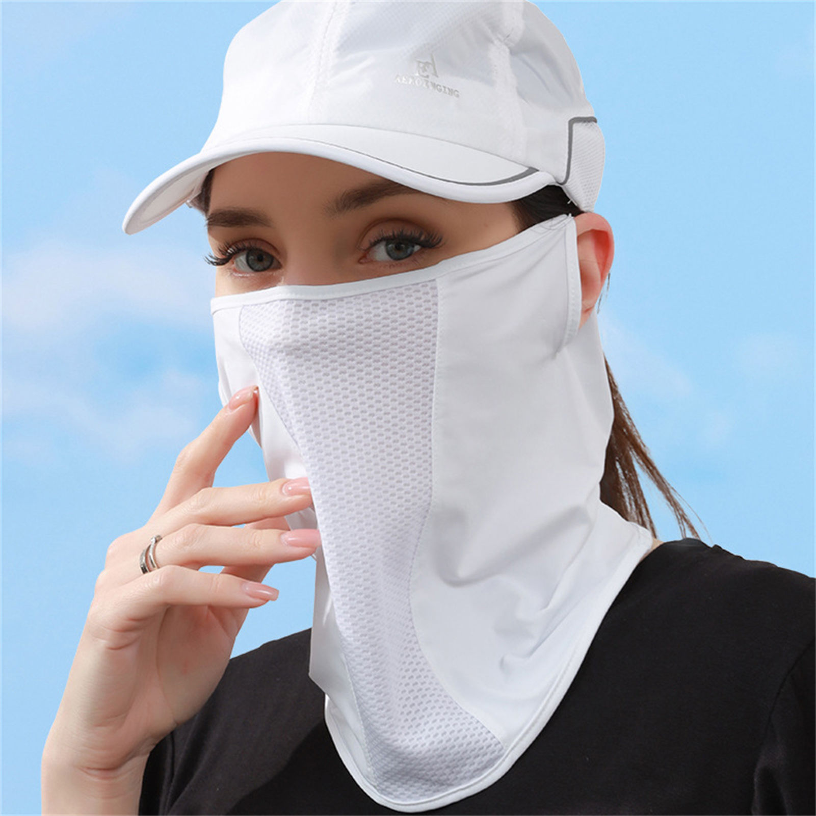 Ice Silk Sun Mask UPF50+ Breat - Sports Mask Breathable 评论和价格